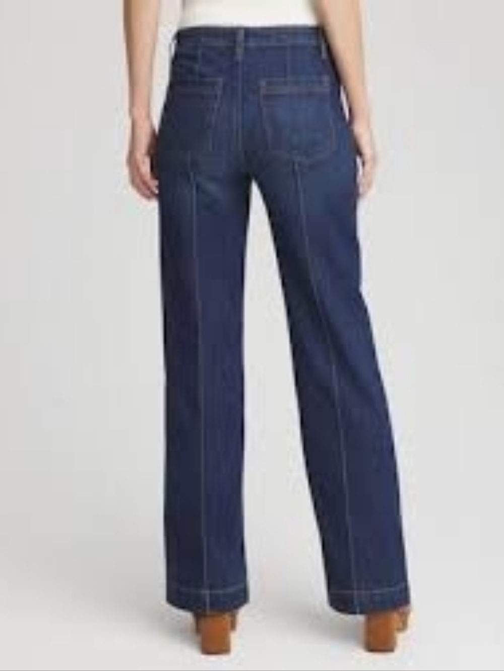 Chico's High Rise Straight Leg Jeans - Picture 8 of 9